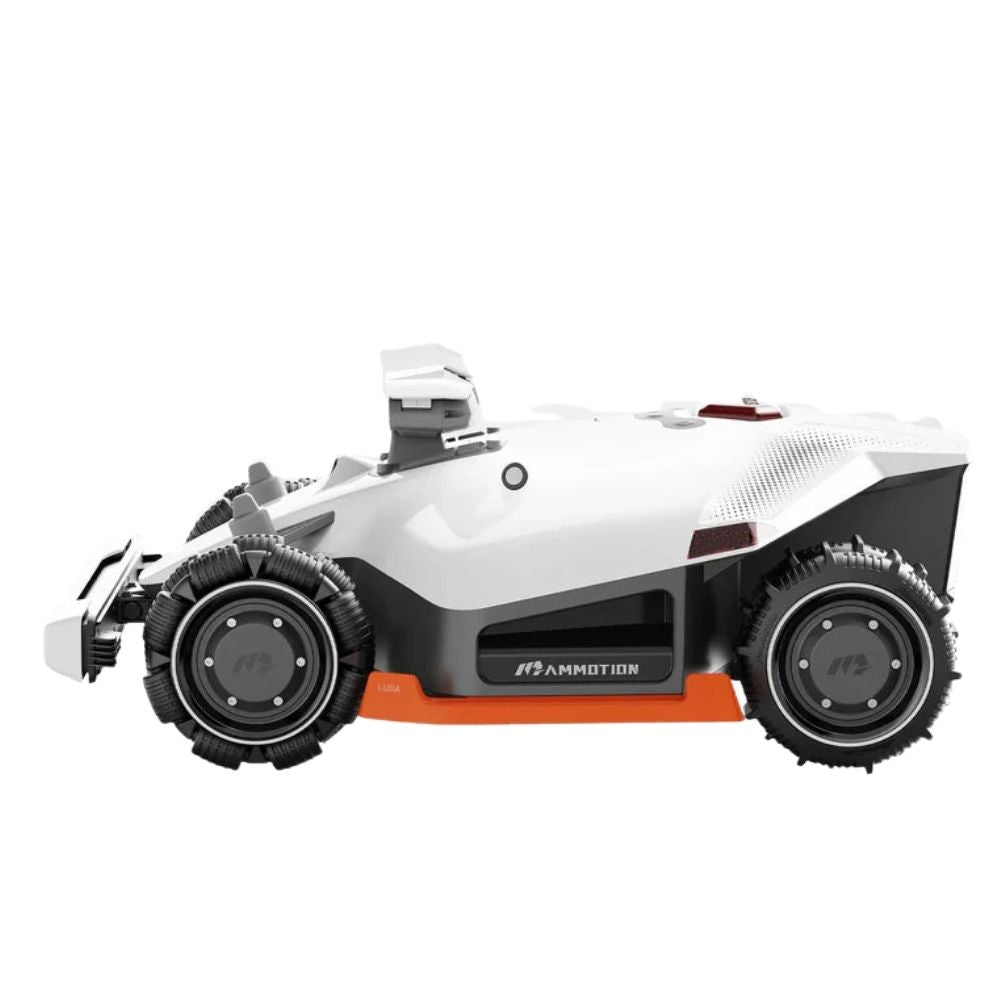 Robot tondeuse Mammotion LUBA 2X AWD vue alternative avec double disque de coupe